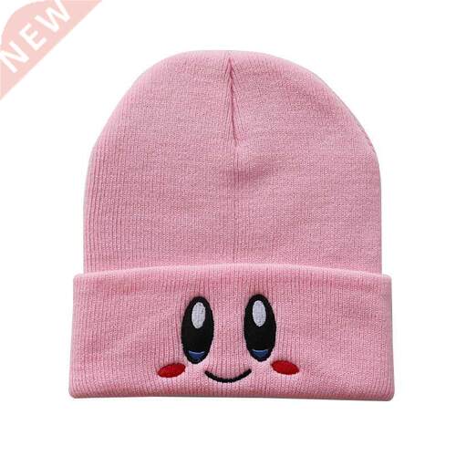 Casual Beanies Skullies Lovely face Embroidery Knitted Hat B