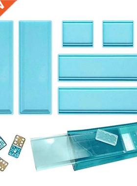 1 Set Domino Storage Box Epoxy Resin Mold Container Casting