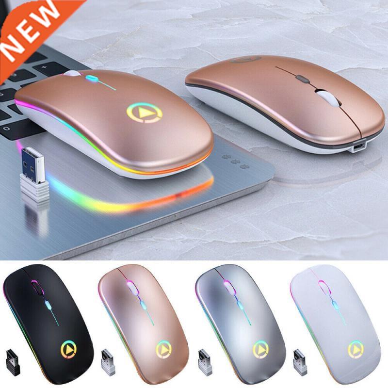 Wireless Mouse RGB Bluetooth 5.0 Mouse Computer Mouse Ergono