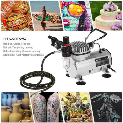 Paint Spray Gun Professional  Airbrush Kit Air Compressor
