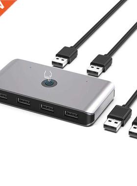 USB 2.0 Switch Selector, Two Computers 6 Port USB 2.0 Periph