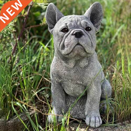 Memorial Dog Figurine Outdoor Lifelike Puppy Statue
