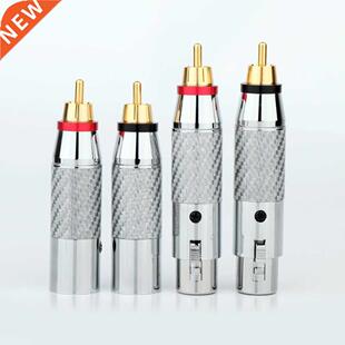 Preffair Rhodium plated XLR to RCA adapter RCA male to XLR