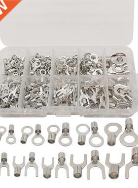 320Pcs/Box Brass Non-nsulated Rng Spade Termnals Wre Con