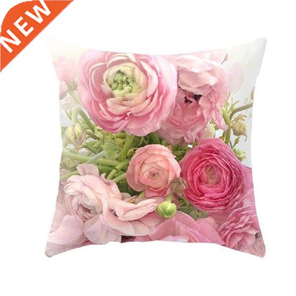 2pcs/set Pillowcase Romantic Rose Flower Pattern Home