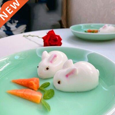 3D Rabbit Shape Silicone Cake Mold 6-cavity Mousse Dessert