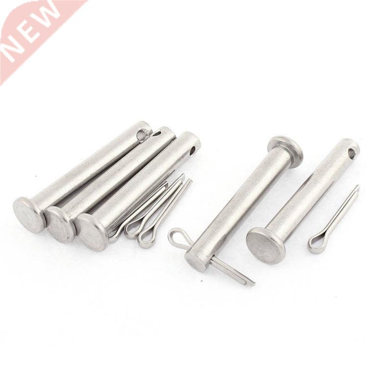 M8x50mm Flat Head 04 Round Clevis Pins Fastener 5sets
