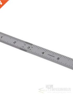 2PCS Stainless Steel Metal Ruler Metric Rule Precision Doubl