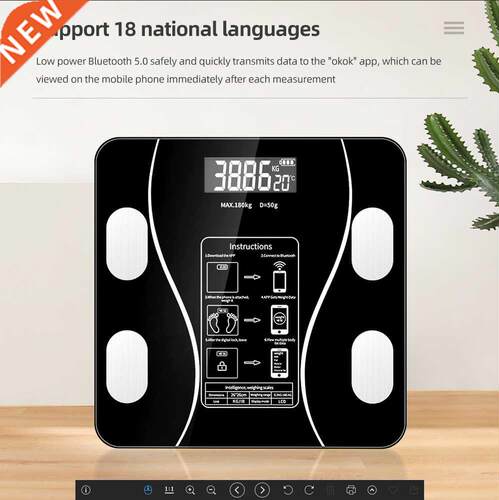 Digital Body Fat Scale Smart Bluetooth-compatible Wireless U