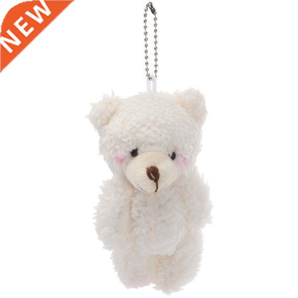 4pcs Lovely Plush Stuffed Bear Doll Pendants Key Chain