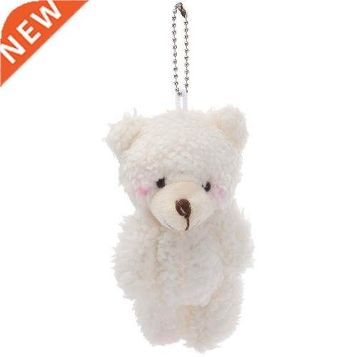 4pcs Lovely Plush Stuffed Bear Doll Pendants Key Chain