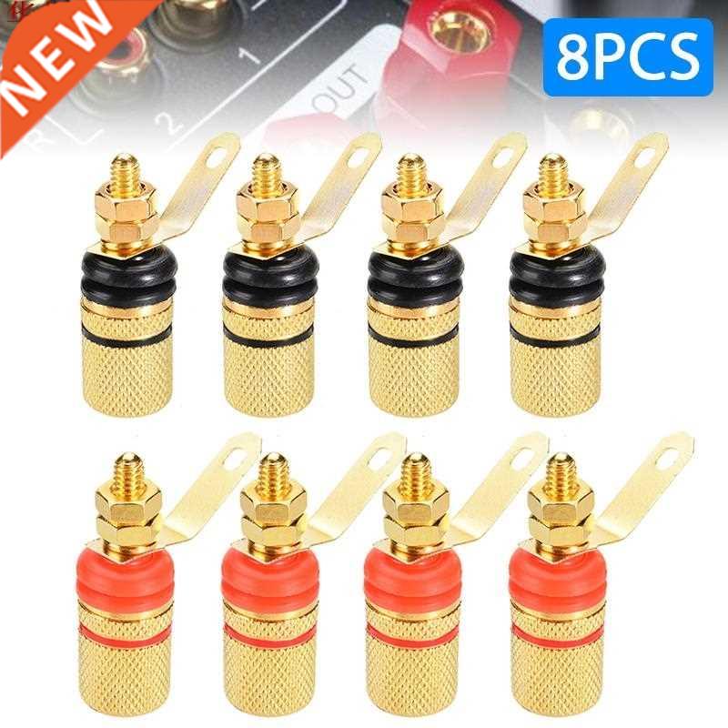 8pcs Amplifier Speaker Terminal Board Connector Gold Plated