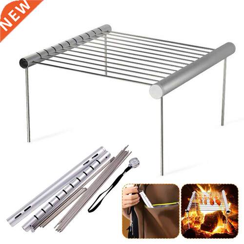 Foldable BBQ Grill Portable Stainless Steel Barbecue Grill