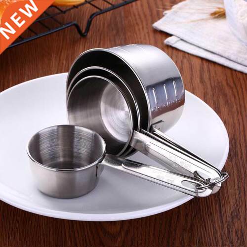 4pcs/Set Stainless Steel Measuring Spoons Coffee Powder Spoo