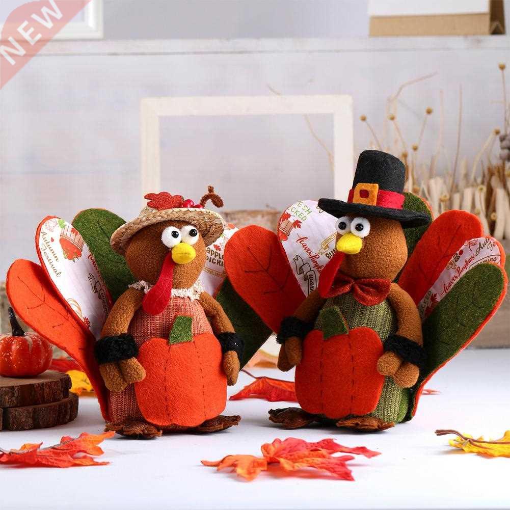 Thanksgiving Turkey Decorations Stuffed Animal Plush Toys