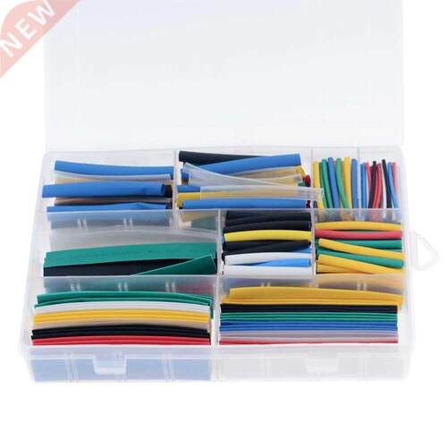 385PCS/Box 9 Sizes 7 Colors PE Heat Shrink Tube 2:1 Heat Shr