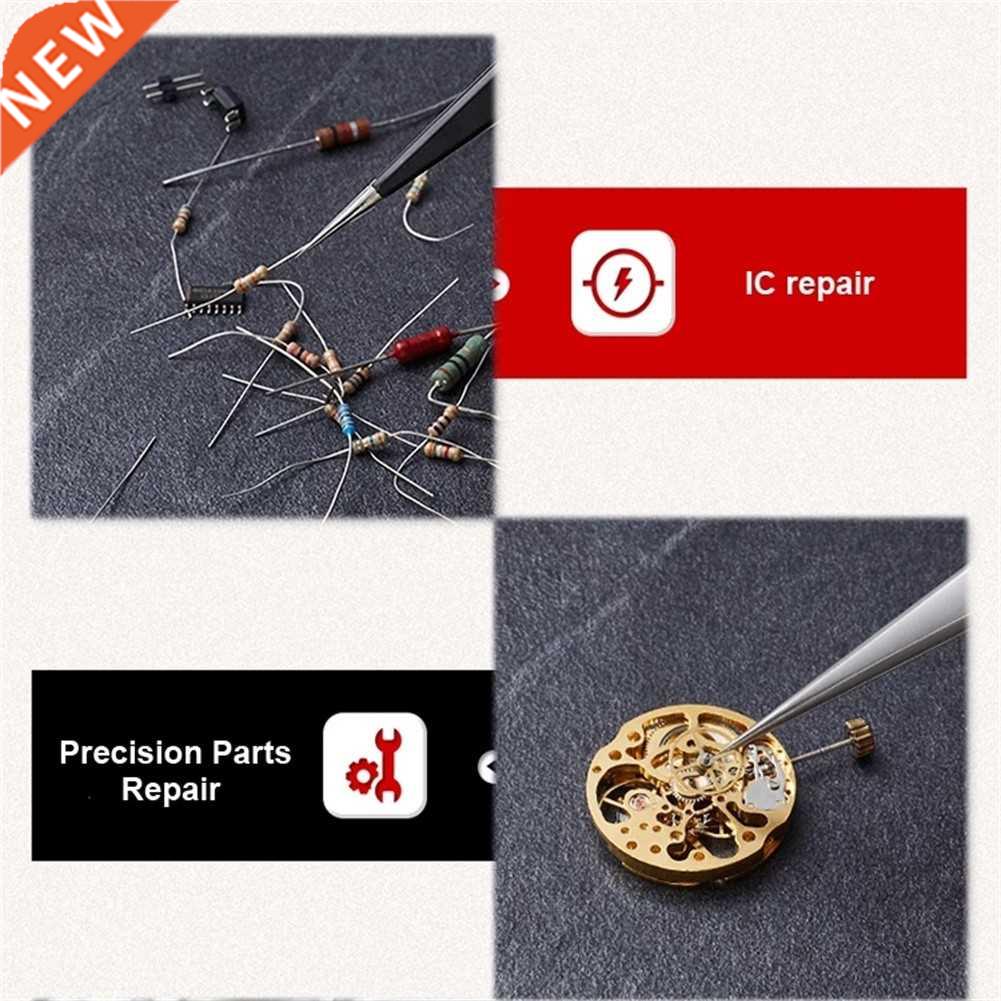 6pcs ESD Anti-Static Tweezers Set Electronic Repair Solderin