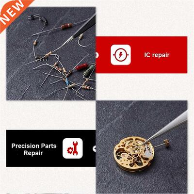 6pcs ESD Anti-Static Tweezers Set Electronic Repair Solderin