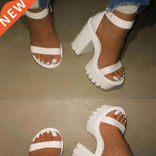 Female Summer 2022 New Thick with High-heeled Word with San