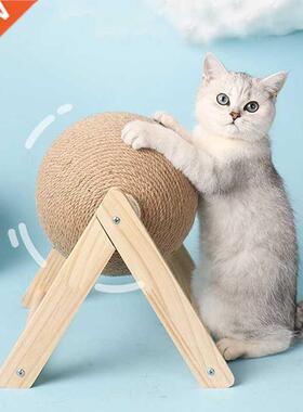 Cat Scratching Ball Toy Kitten Sisal Rope Ball Board Grindin