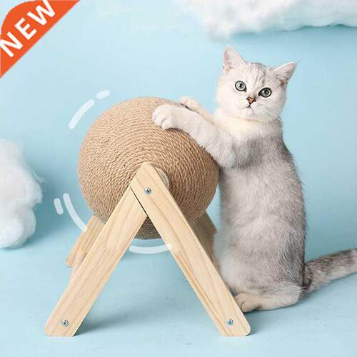 Cat Scratching Ball Toy Kitten Sisal Rope Ball Board Grindin