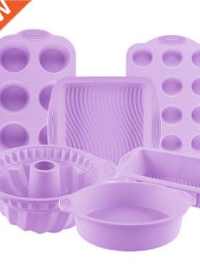 Silicone Cake Mold Round Rectangle Square Toast Muffin Chiff