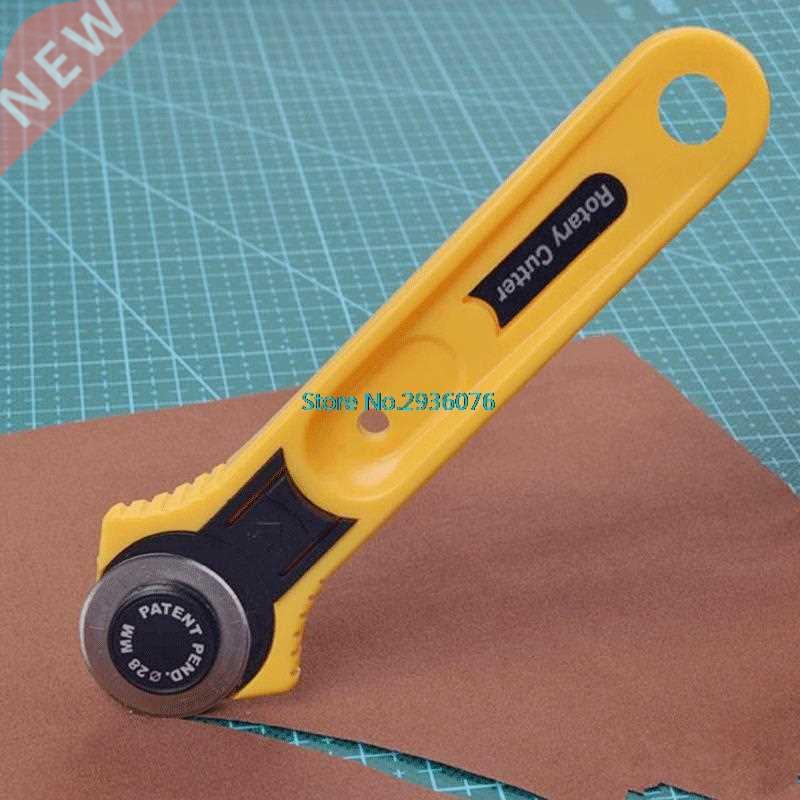 Circular Cutter Leather Craft Tools Yellow Rotary Blade Cutt