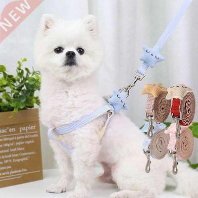 Dog Leash and Collar Set Cute Starfish Puppy Kitten Harness