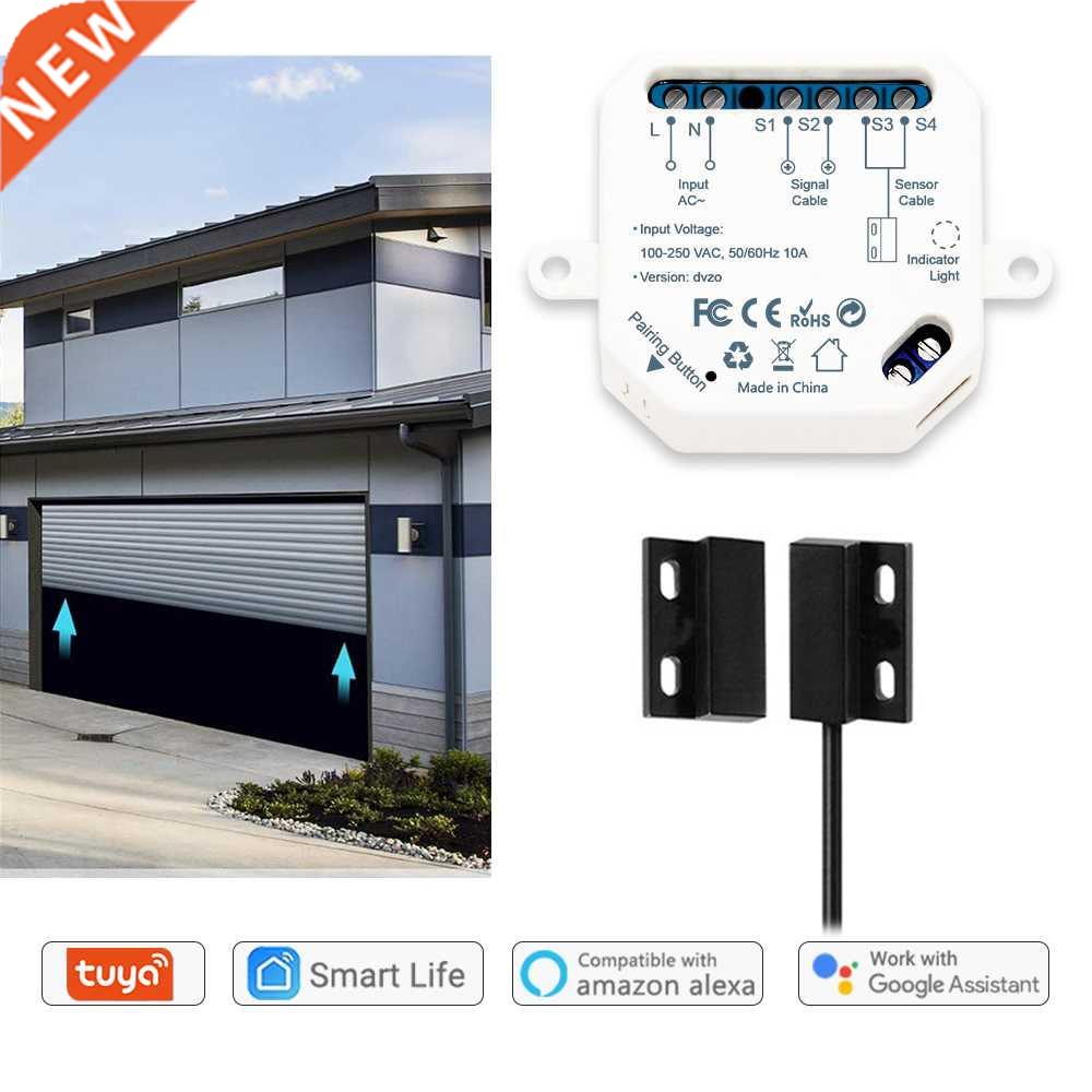 LoraTap Tuya Smart Life Garage Door Sensors Opener Controlle