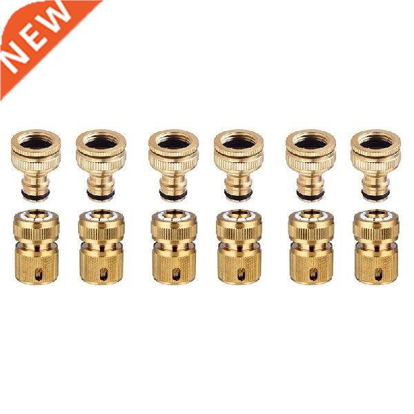 12 Pieces Garden Hose Tap Connector 1/2 Inch And /4 Inch