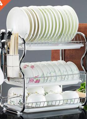 Tier Dish Drainer Rack Holder Dish Drying Rack Plate Dish