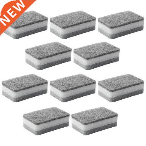 10Pcs Microfiber Sponge Kitchen Scrub Sponges Non Scratch