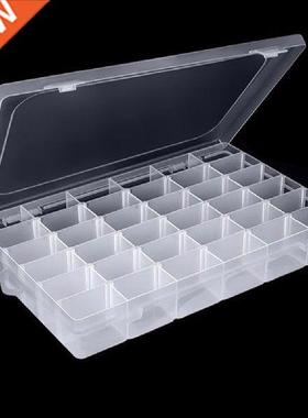 Bead 36 Slots Compartments Clear PP Fishing Tackles Jewelry