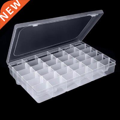 Bead 36 Slots Compartments Clear PP Fishing Tackles Jewelry