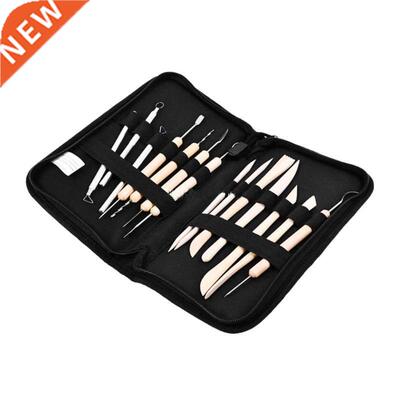 14pcs Pottery Ceramics Polymer Clay Modeling Tools Wax Carvi