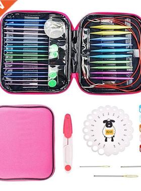 1pairs Aluminum Change Head Circular Knitting Needle Ring S