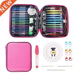 1pairs Aluminum Change Head Circular Knitting Needle Ring S