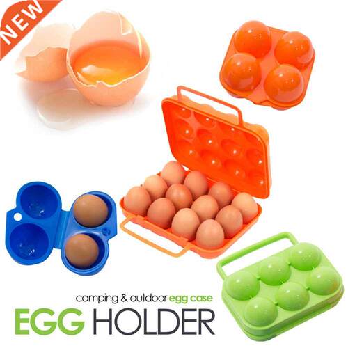 Outdoor Camping Tableware Portable Camping Picnic BBQ Egg Bo