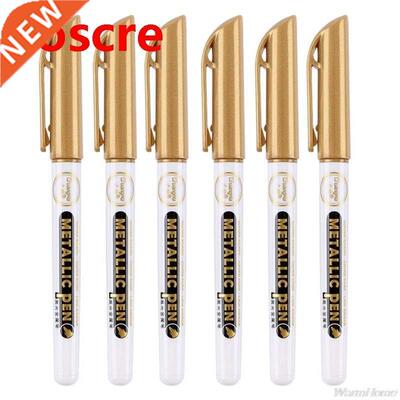 6Pc Gold Silver Epoxy Resin Drawing Pen Gold Leafing Point P