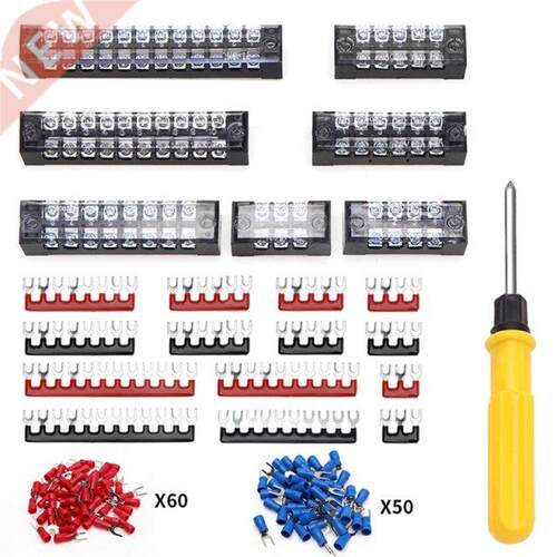 Double-Row Terminal Block Terminal Block -12-Position Barri
