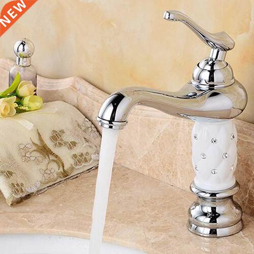 Classical European Single Handle Basin Faucet Chrome Polishe