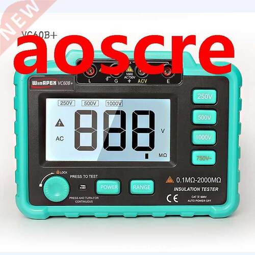 Digital Insulation Resistance Meter VC60B+Megohm Megohmmeter