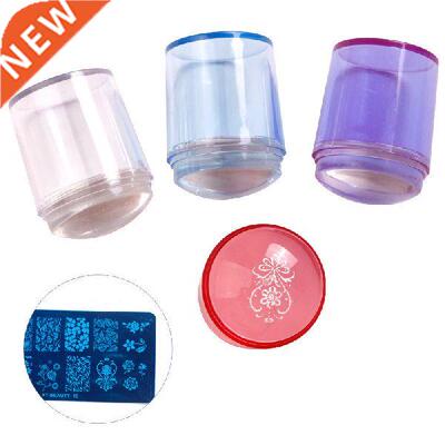 1set Easy-French Nail Stamper Monocle Clear Jelly 3.8*3.8cm