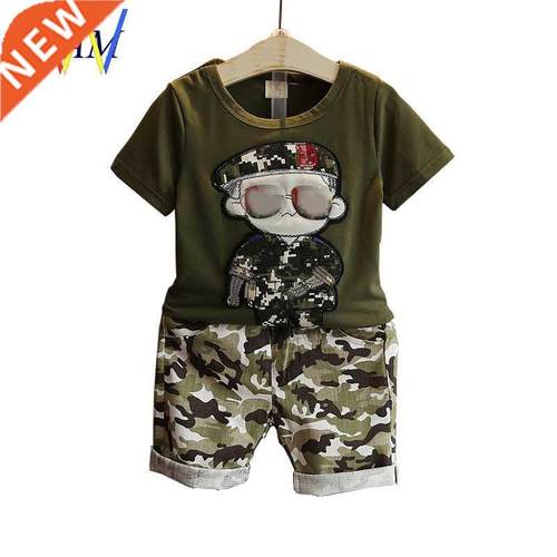 2021 Baby boy Shorts Summer Kids T Shirt for Boys Clothes