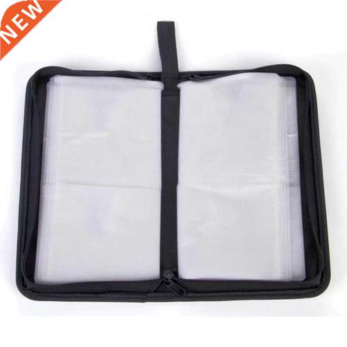 80 Sleeve DVD Rectangle Multifunctional Holder Artificial Le