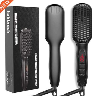 Hair Straightener Hot Comb Pro LCD Heating Electric Ionic St