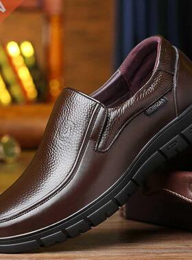 Handmade Shoes Genuine Leather Casual Shoes For Men Flat Pla