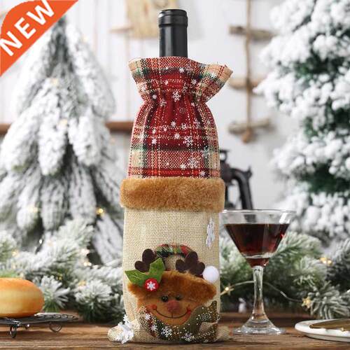 Christmas Wine Bottle Cover Santa Claus Wine Bottle Bag Chri