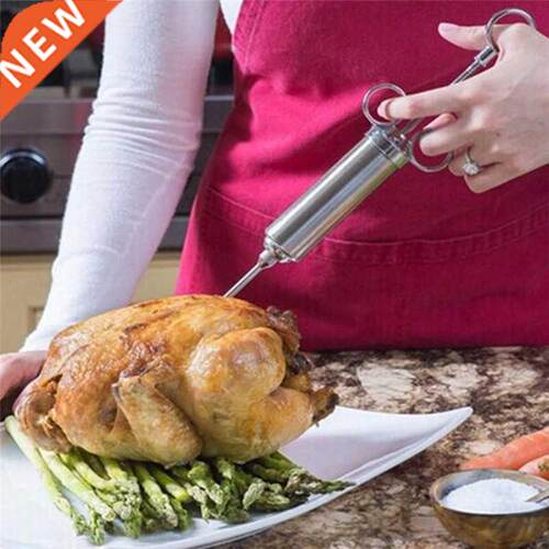 Three-needle Stainless Steel Seasoning Turkey Syringe Turkey