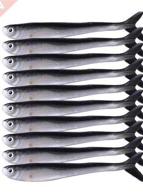 10PCS/Bag Fishing Soft Bait 80mm Wobbler Artificial Bait Shr